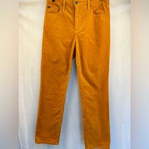 AG Jeans Mustard Pant - The Isabelle High-Rise Stretch Crop - Size 28R
